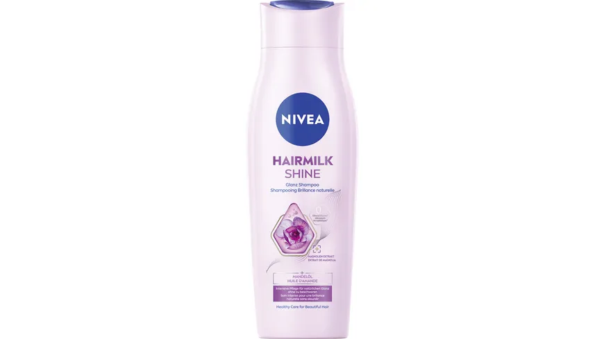 NIVEA Haarmilch Natürlicher Glanz Shampoo mit Mandelmilch 250 ml