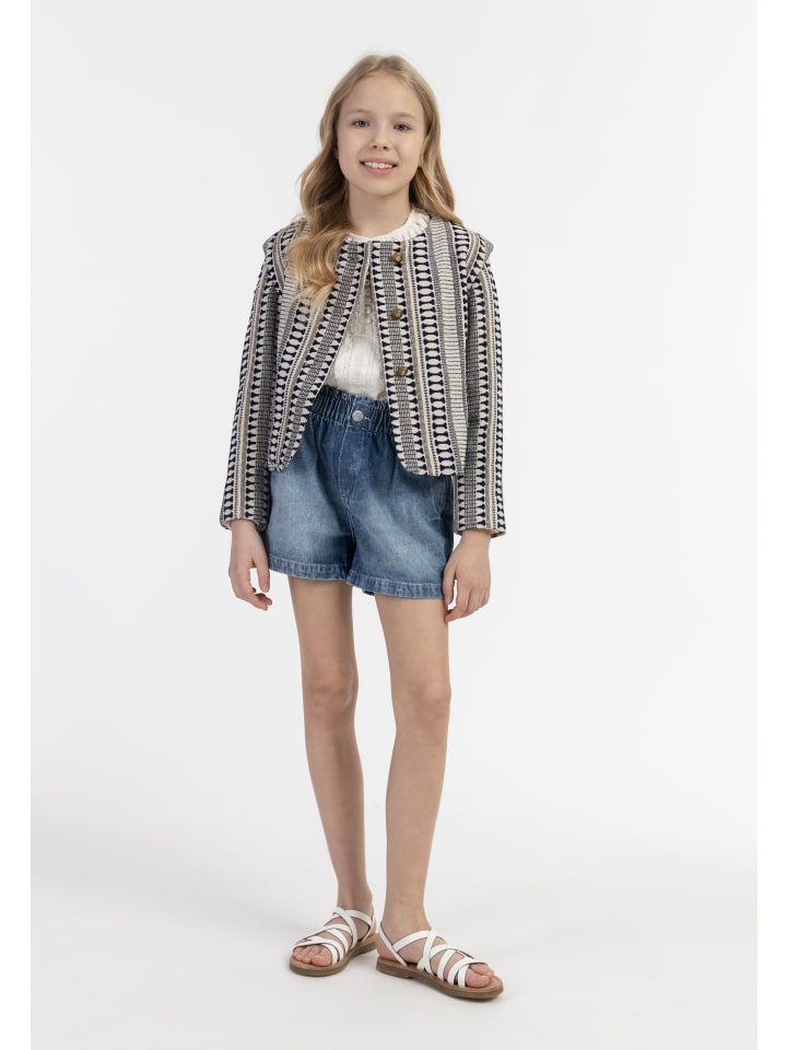 IZIA Blazerjacke in Dunkelmarine Wollweiss günstig kaufen