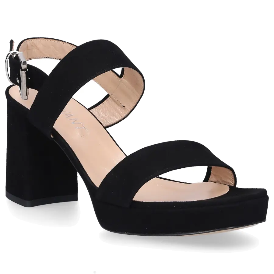 EN AVANT - Sandalen LUVIA Veloursleder - schwarz