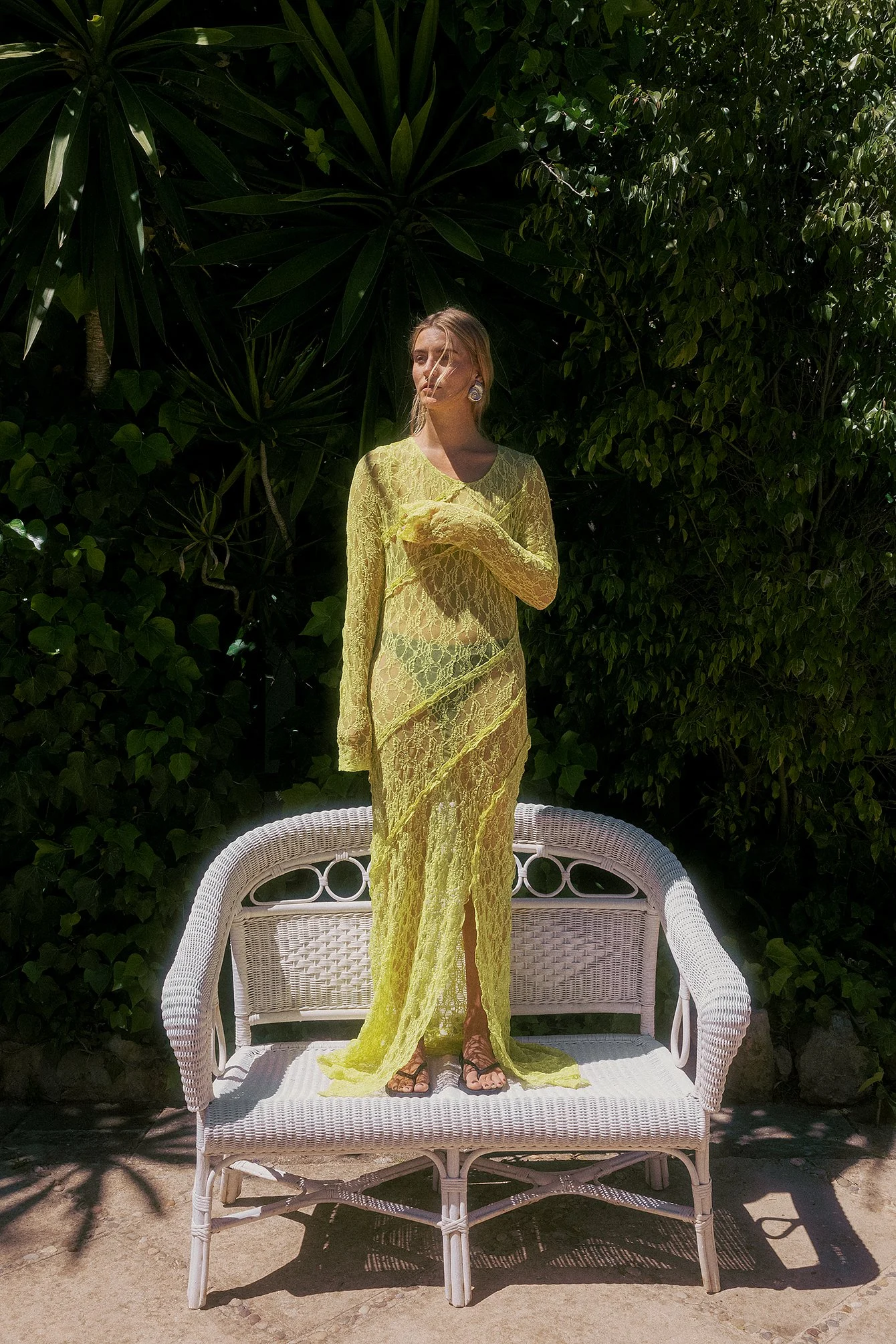 Langärmeliges Maxikleid