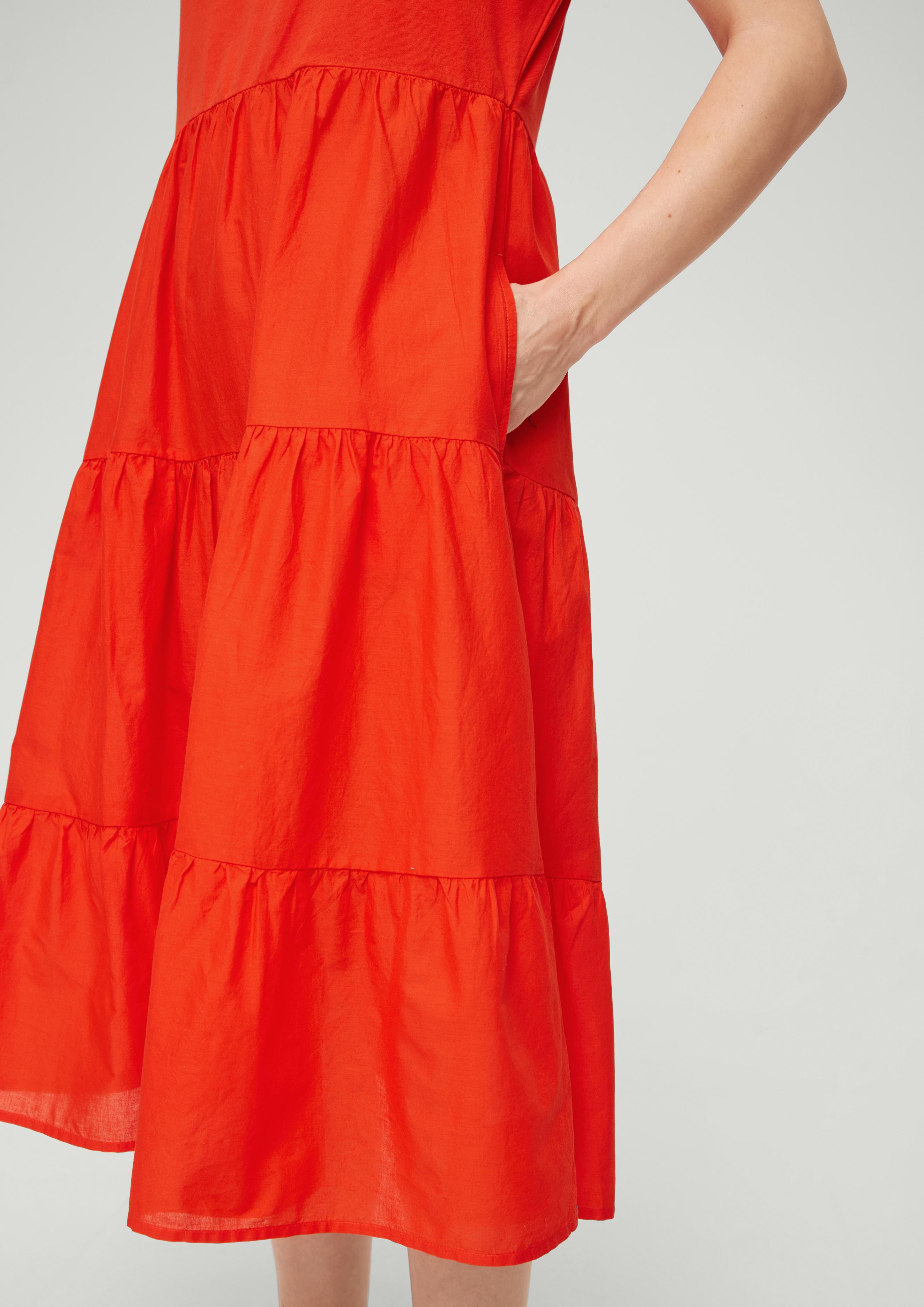 Baumwollkleid mit Volants  2132710-2550