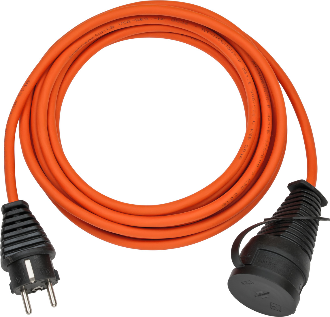 Brennenstuhl 1169960 BREMAXX Verlängerungskabel IP44 5m AT-N05V3V3-F 3G1.5 orange