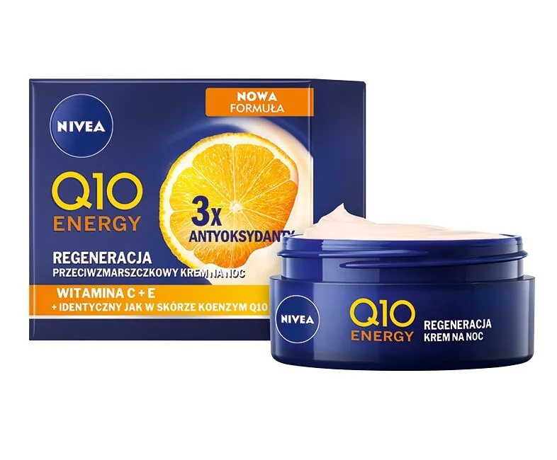 Nivea VisageQ10 PlusC noćna krema protiv bora za pomlađenu i energiziranu kožu