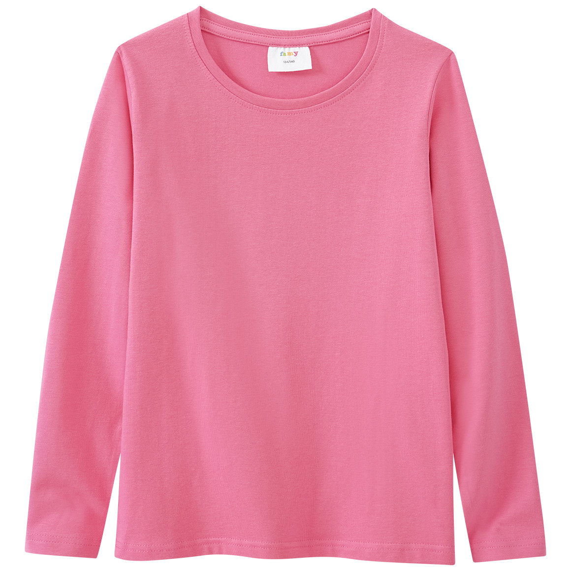 2 Mädchen Langarmshirts im Basic-Style