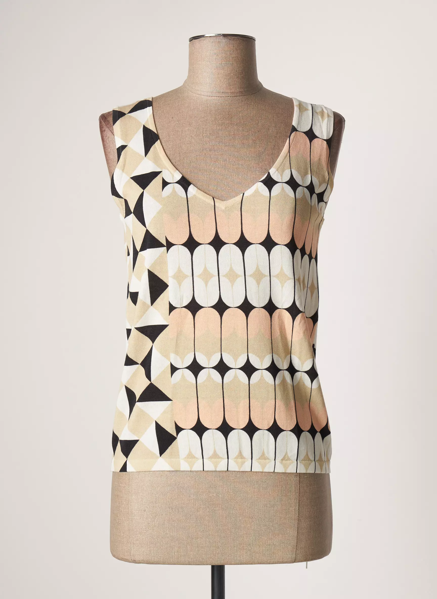 Jei S By Letizia Denaro Debardeurs Femme couleur beige