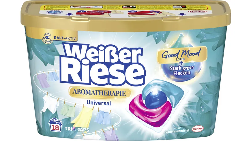 Weißer Riese Vollwaschmittel Universal Trio-Caps Floral Sensation Lotus 216 g