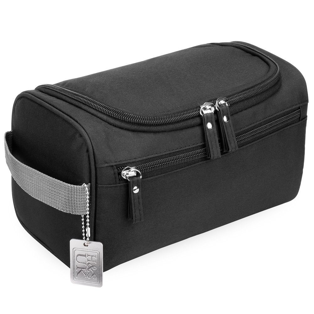 H&S Kulturbeutel Waterproof Toiletry Bag with 3 Compartments, Waterproof Toiletry Bag - 3 Compartments