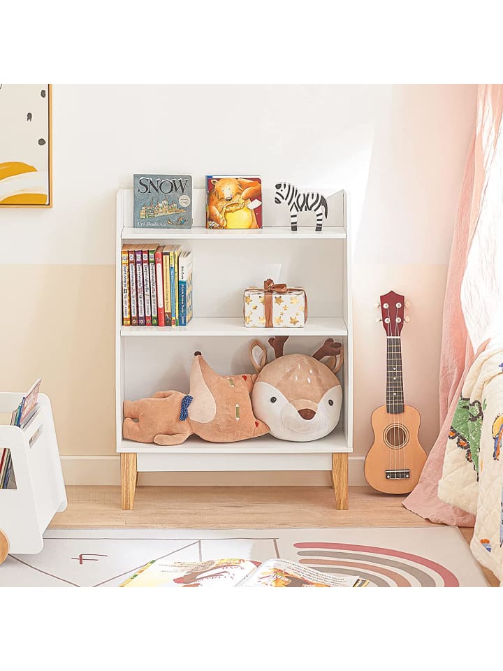 SoBuy Kinderregal in Weiß/ Braun - (B)60 x (H)80 x (T)25cm günstig kaufen onesize