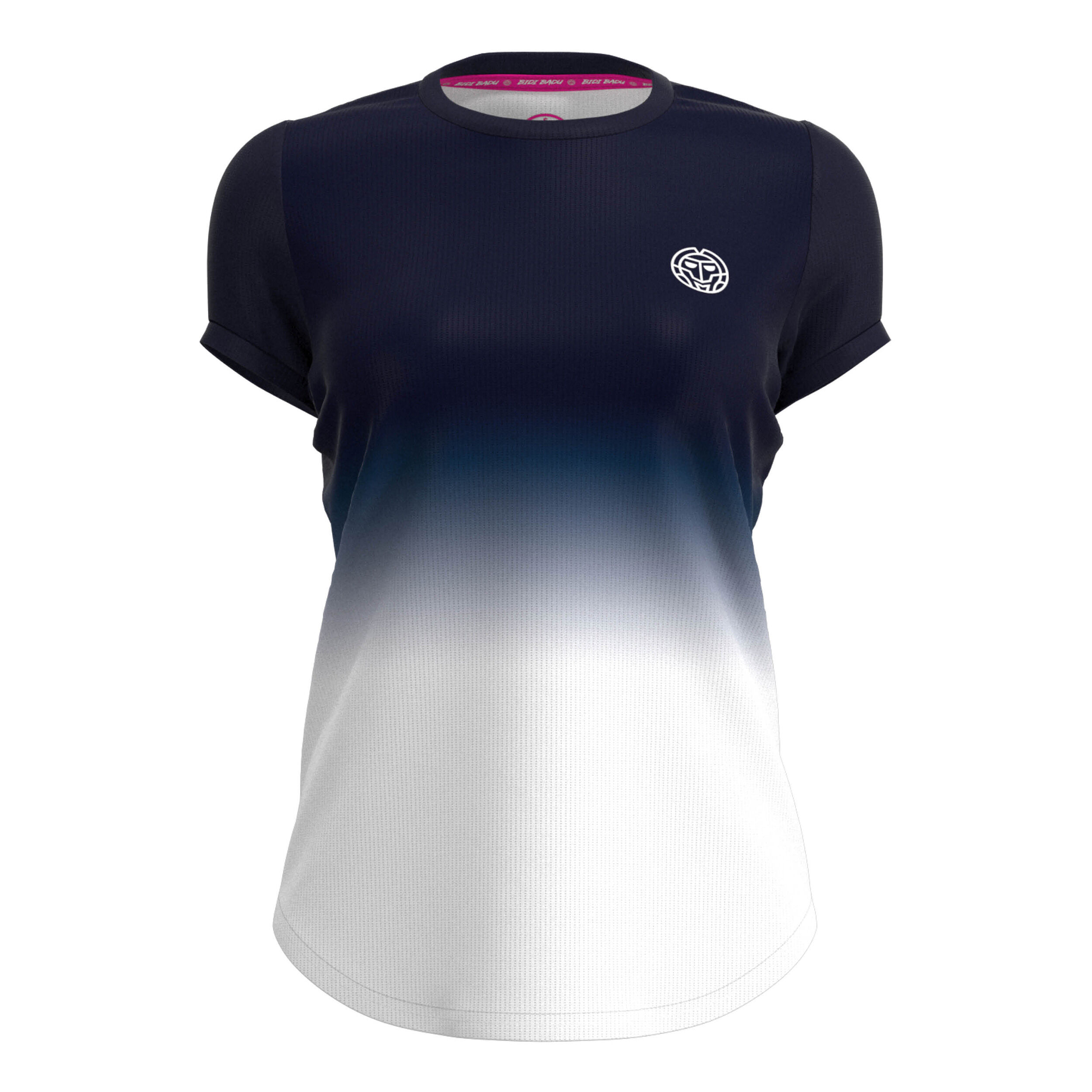 Crew Gradiant T-Shirt Damen - Dunkelblau, Weiß