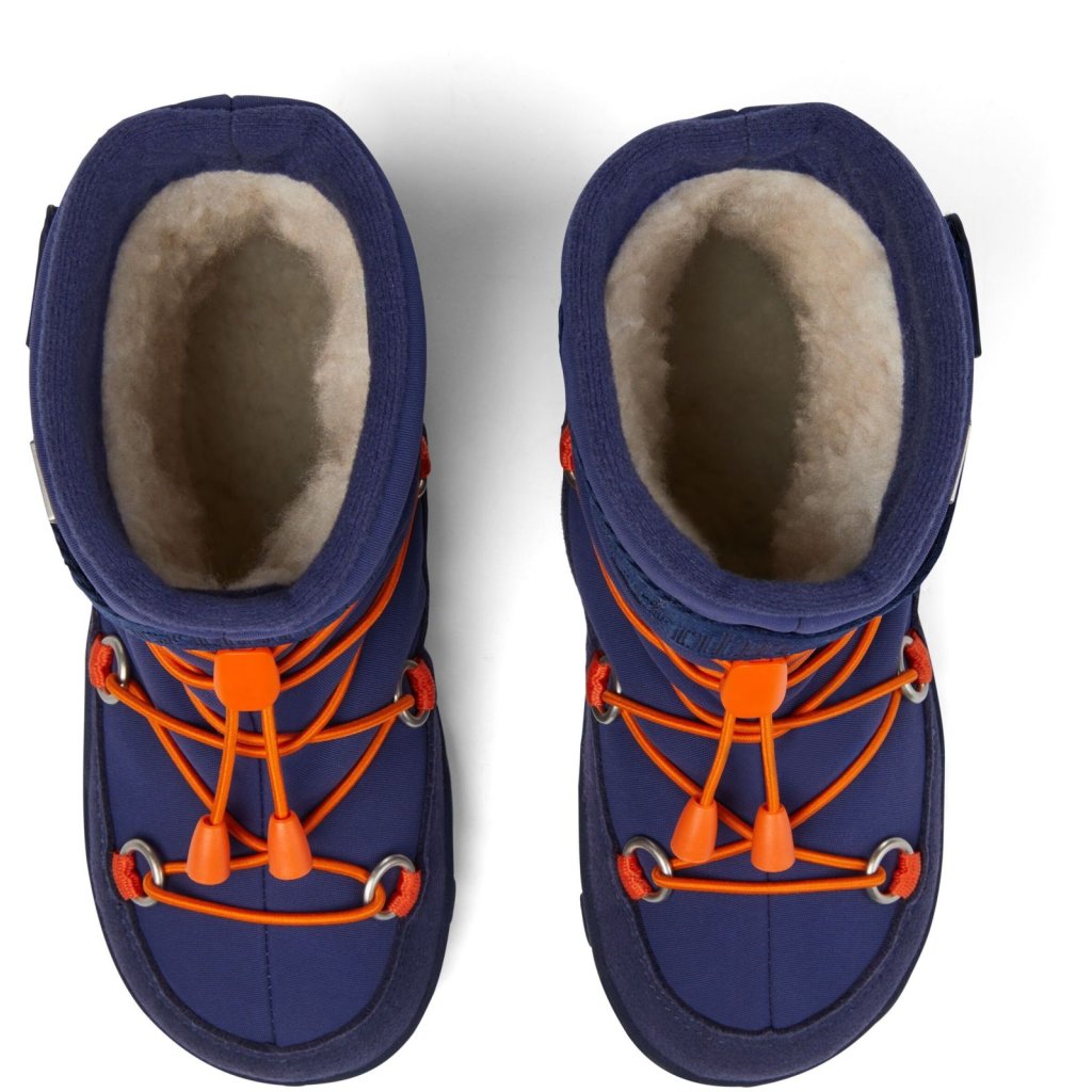 Affenzahn Schneestiefel Vegan Snowy Elefant Blau Winterbarfußschuhe