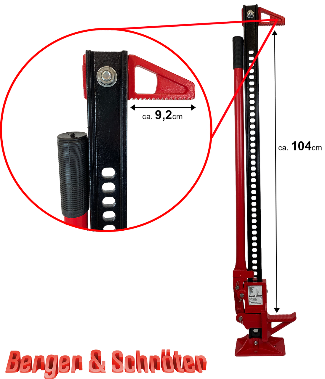 Berger & Schröter Farm Jack Wagenheber Offroad Traktorhochheber 3500kg Tragkraft