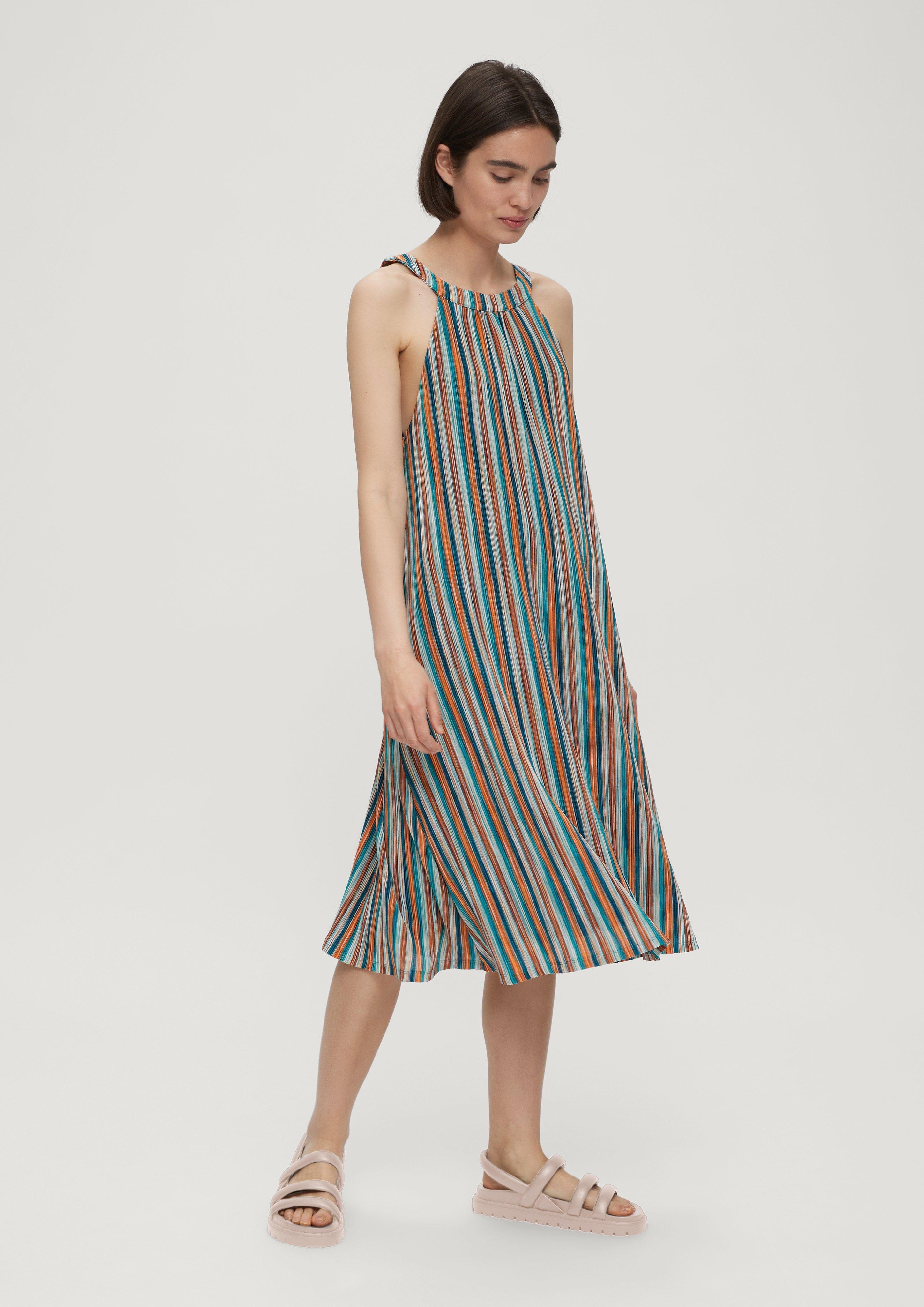Midikleid mit strukturierten Streifen  2132442-67X2