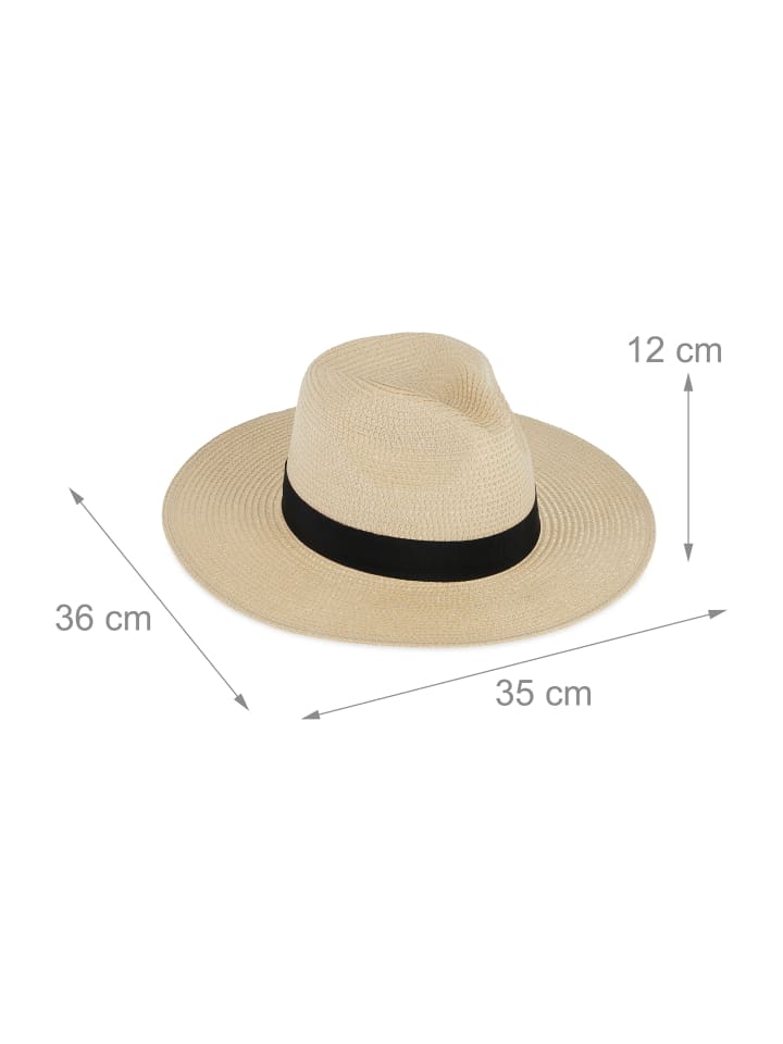 relaxdays Panamahut in Beige günstig kaufen onesize