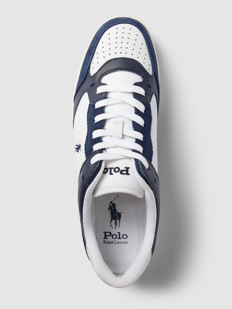 Sneaker in Two-Tone-Machart Modell 'LUX' in marineblau
