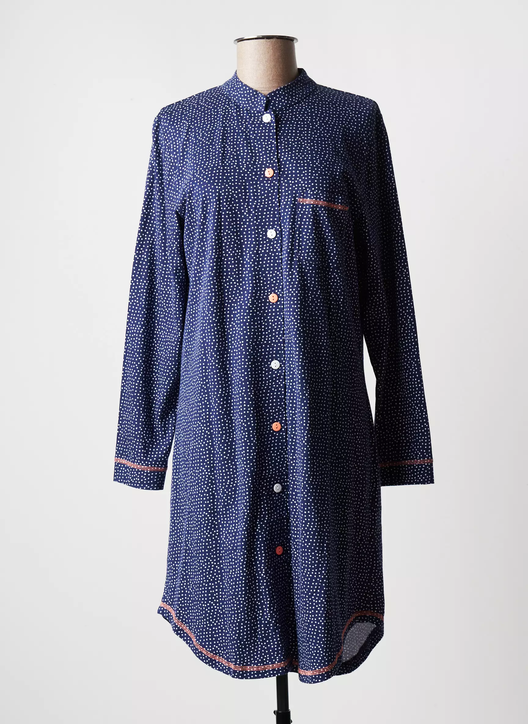 Rose Pomme Chemises De Nuit Femme couleur bleu