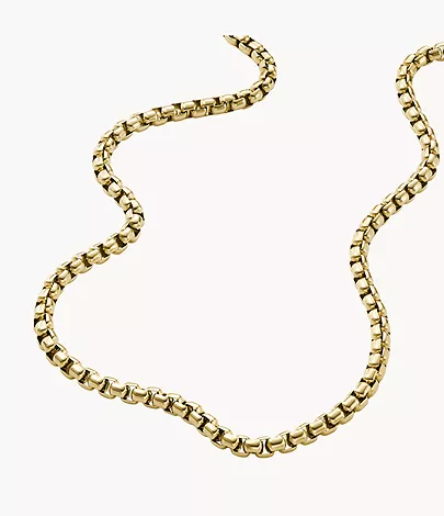 Fossil Kette Ellis Core Chains Edelstahl goldfarben