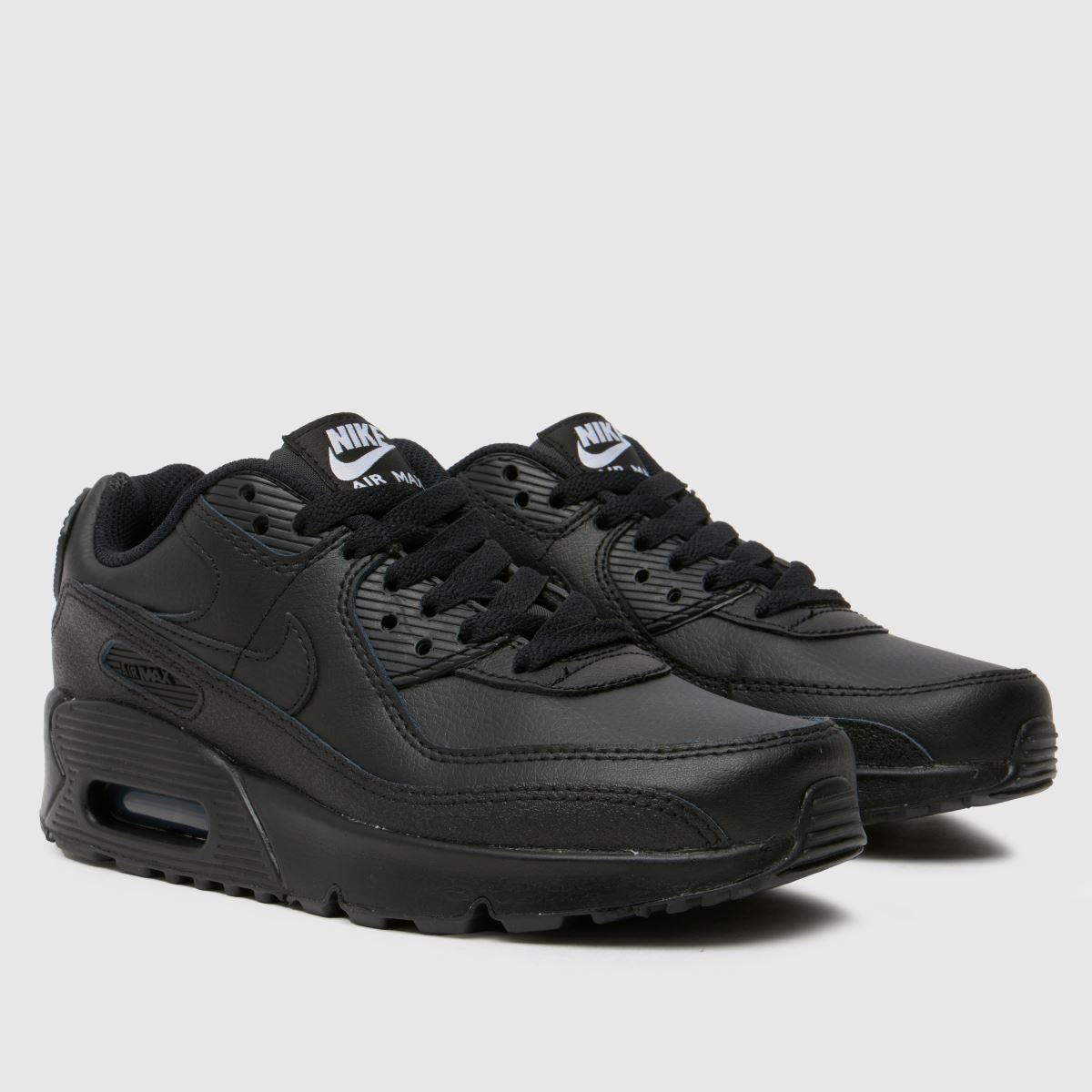 Nike svarta Air Max 90 ungdomsskor
