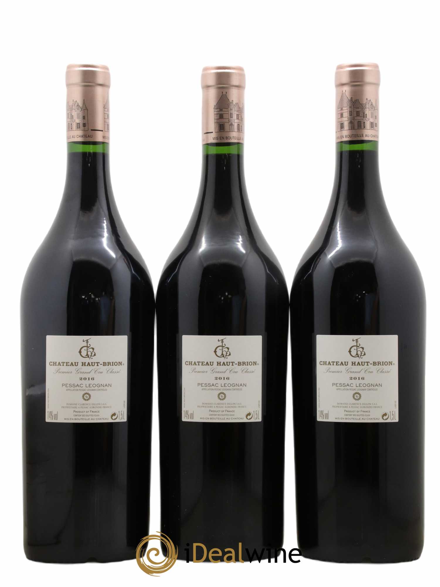 Château Haut Brion 1er Grand Cru Classé  2016 - Lot de 3 Magnums