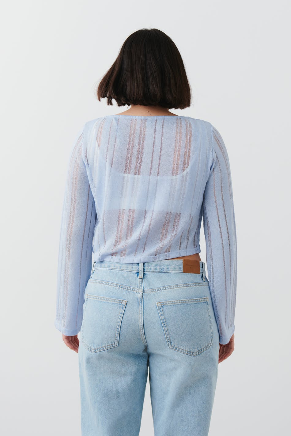 Sheer longsleeve top