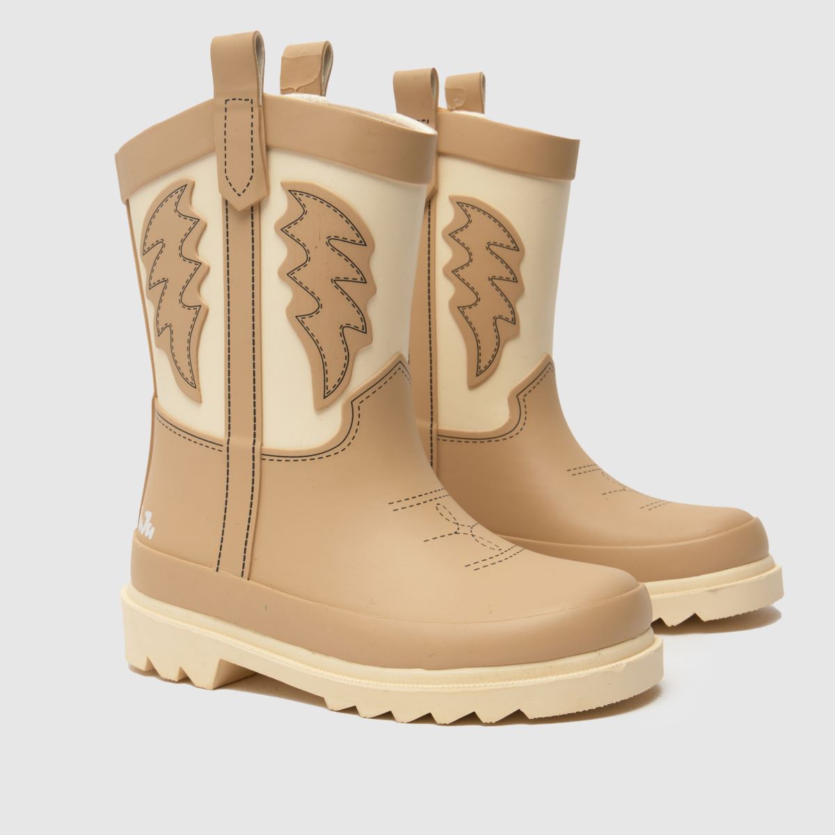 JUJU JELLIES beige docka flickor gummistövlar för småbarn