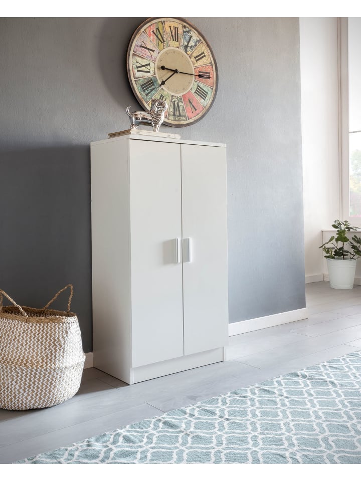 KADIMA DESIGN Schuhschrank | Weiß, 55x108x35cm, 2 Türen günstig kaufen onesize