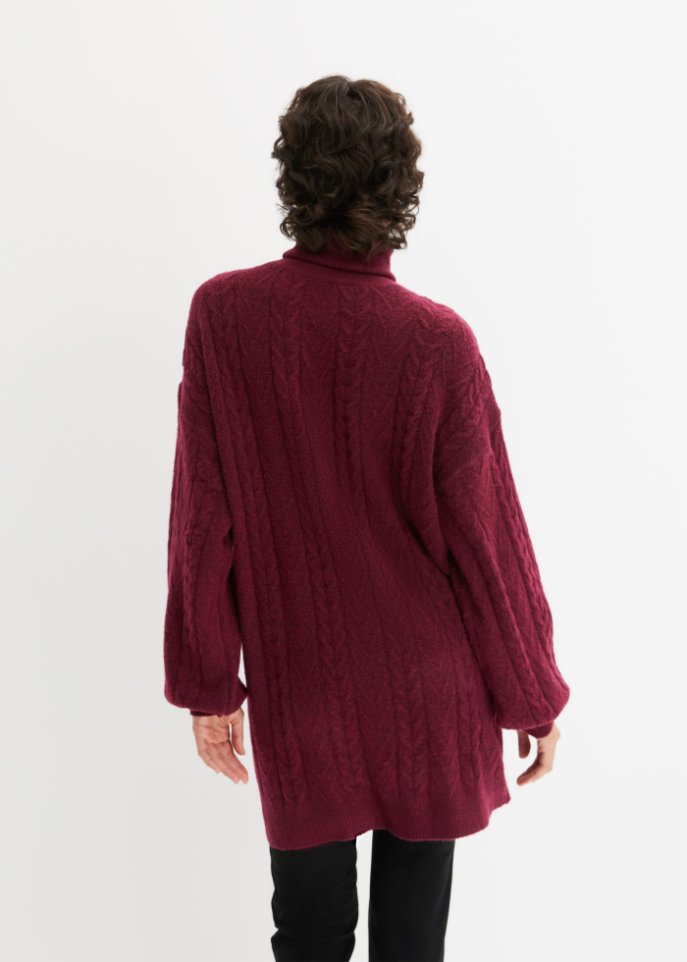 Rollkragenpullover mit Schlitz