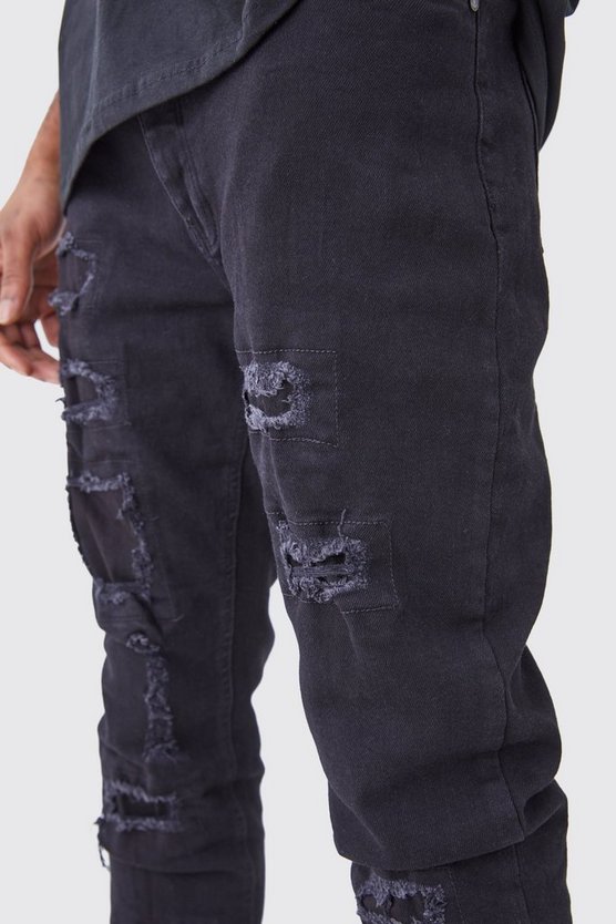 Tall zerrissene Skinny Jeans