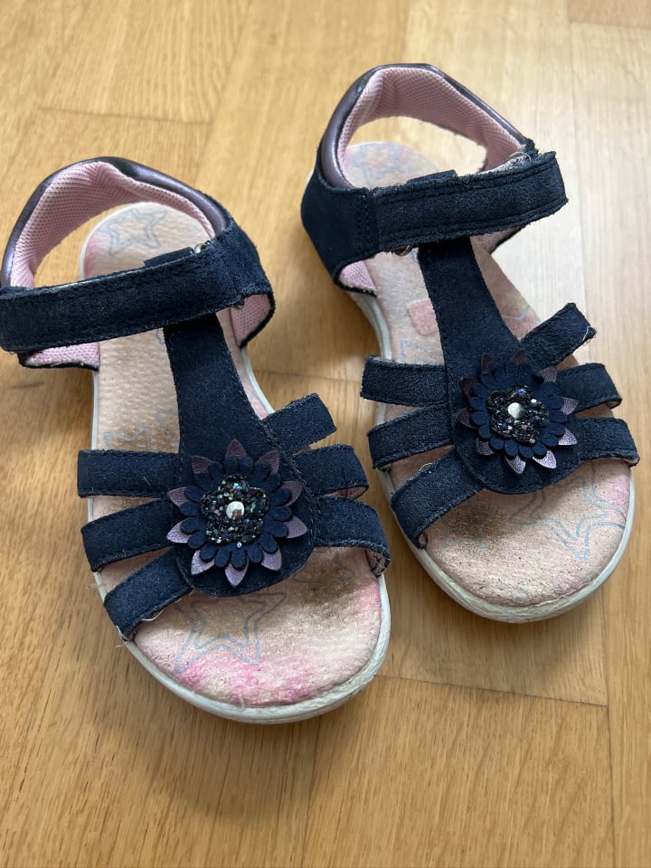Richter Shoes Leder-Sandalen in Dunkelblau günstig kaufen 29