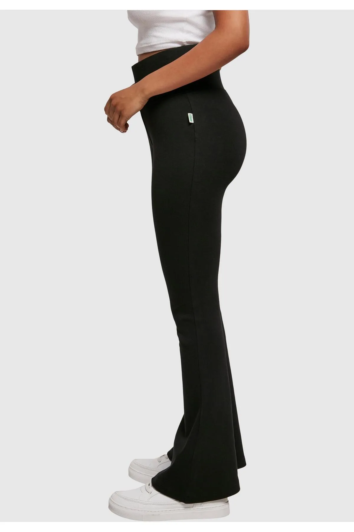 Urban Classics  Damen Ladies Organic Interlock Bootcut Leggings