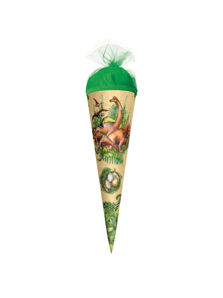 ROTH Geschenk-Schultüte klein Veganosaurus 50 cm in Grün günstig kaufen onesize