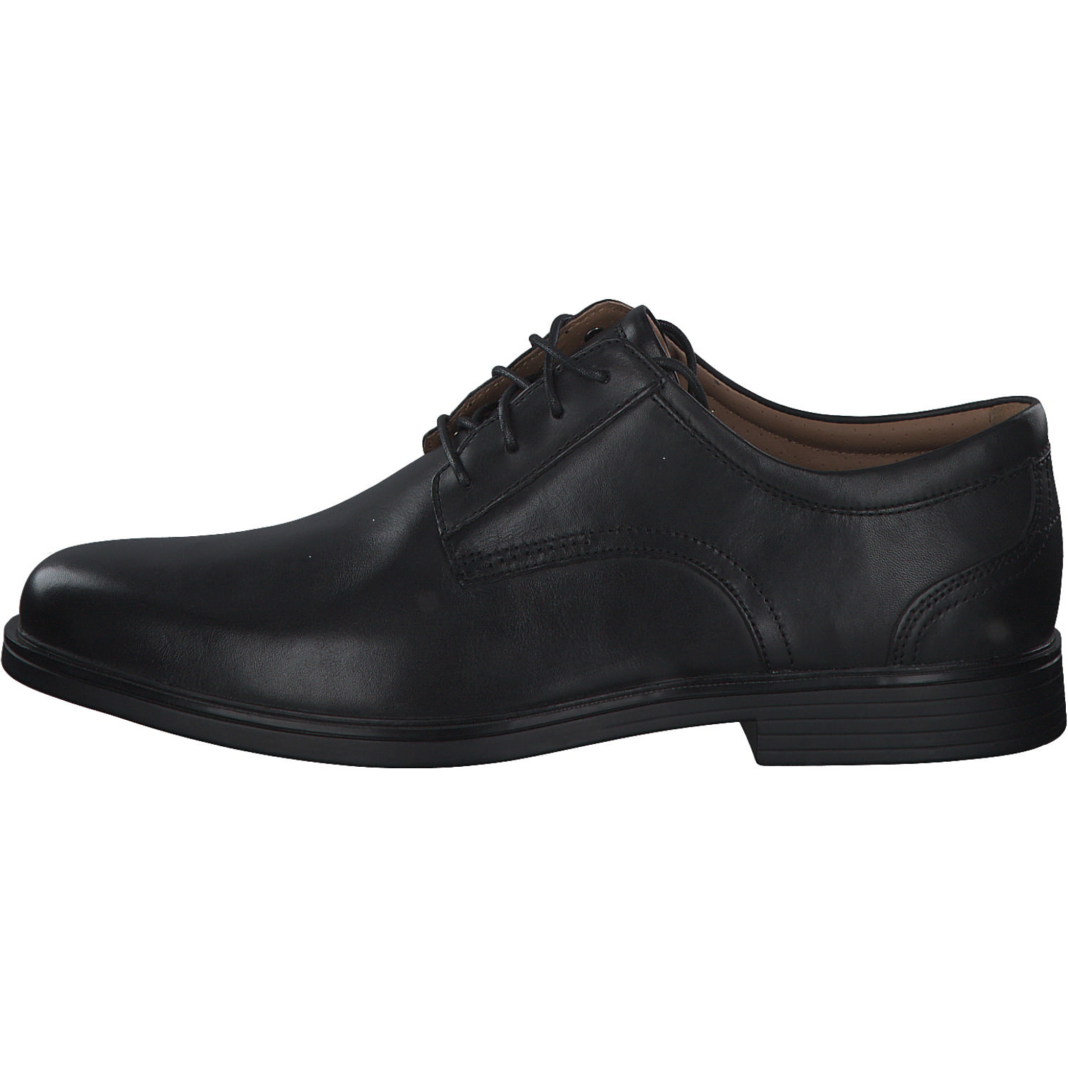 Clarks Un Aldric Lace 2613, Halbschuhe, Herren, BLACK LEATHER