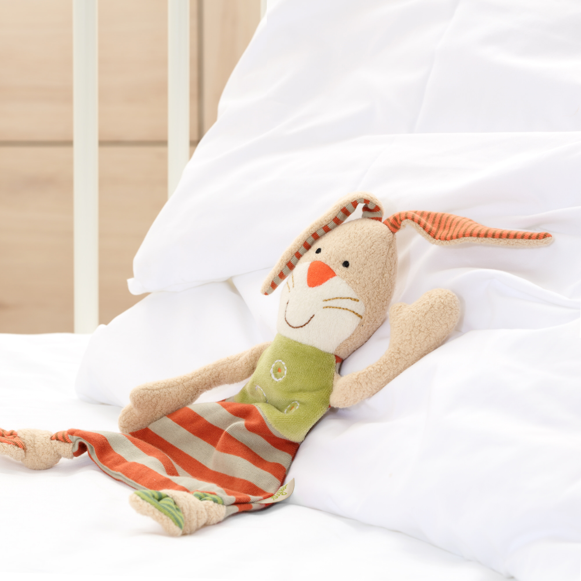 Schnuffeltuch Organic GREEN Hase