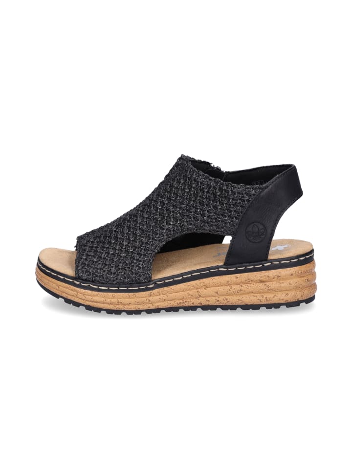rieker Sandale in Schwarz günstig kaufen