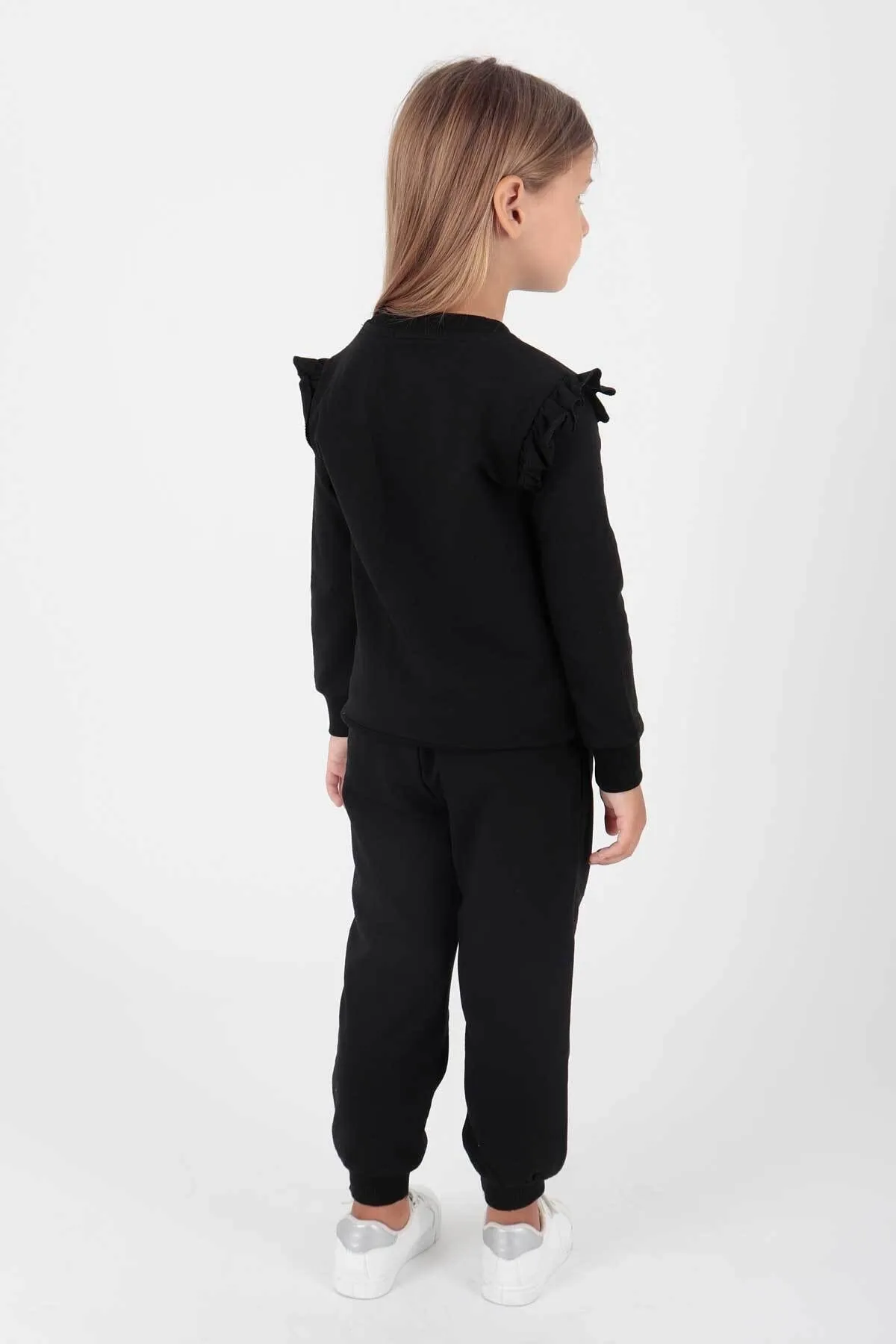 AHENGİM  Rüschen-Trainingsanzug-Set für Mädchen Ak2203