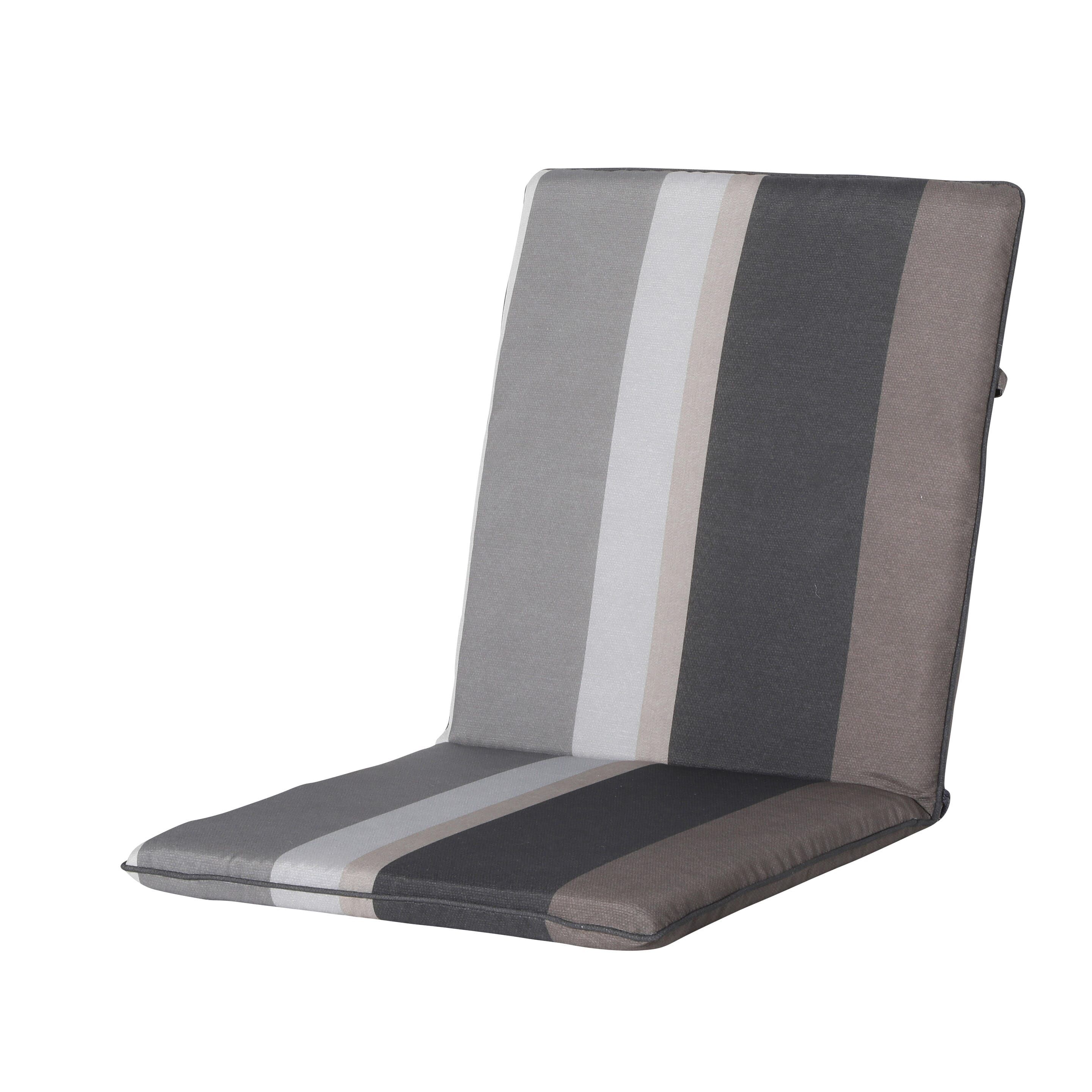 Madison Stripe Grey 97x49 Kissen mit hoher Rückenlehne
