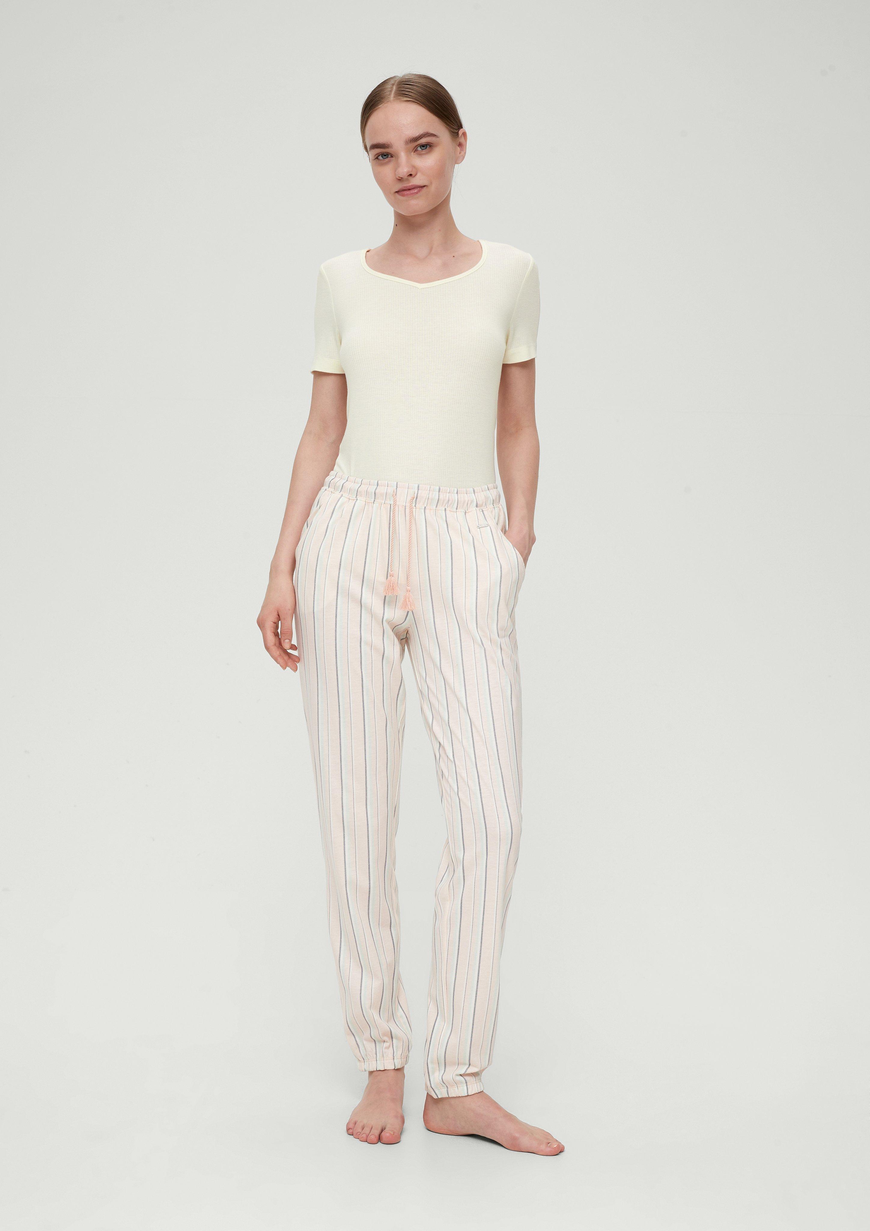 Pyjama-Shirt mit Rippstruktur  6008470-0200