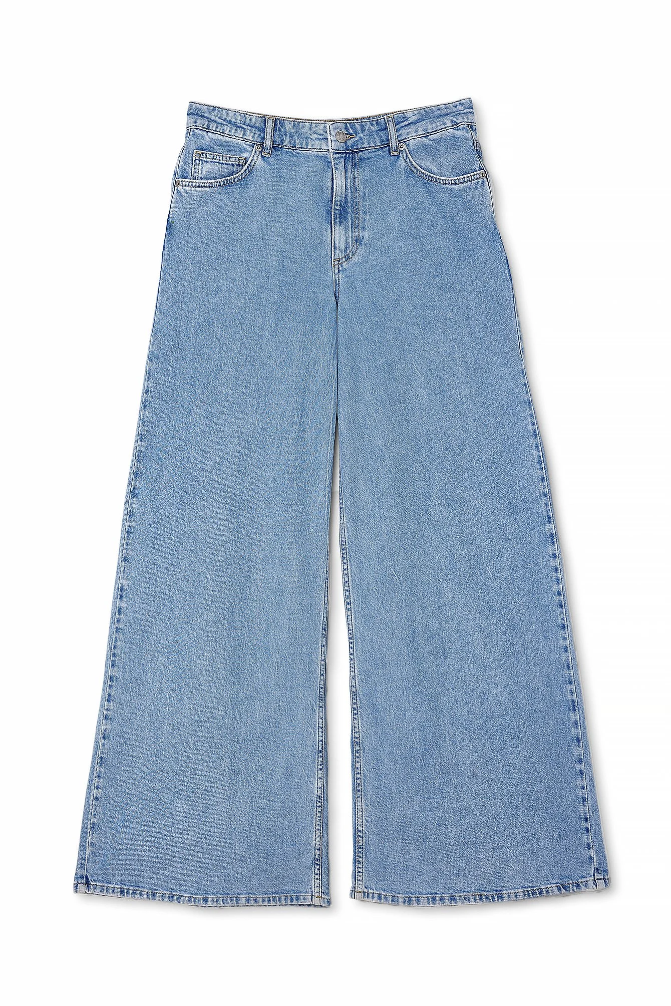 Weite Jeans mit niedriger Taille