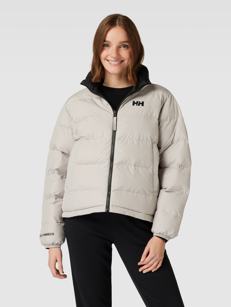 Steppjacke mit Wendefunktion in taupe