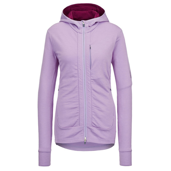 W QUANTUM III LS ZIP HOOD Damen - Wolljacke