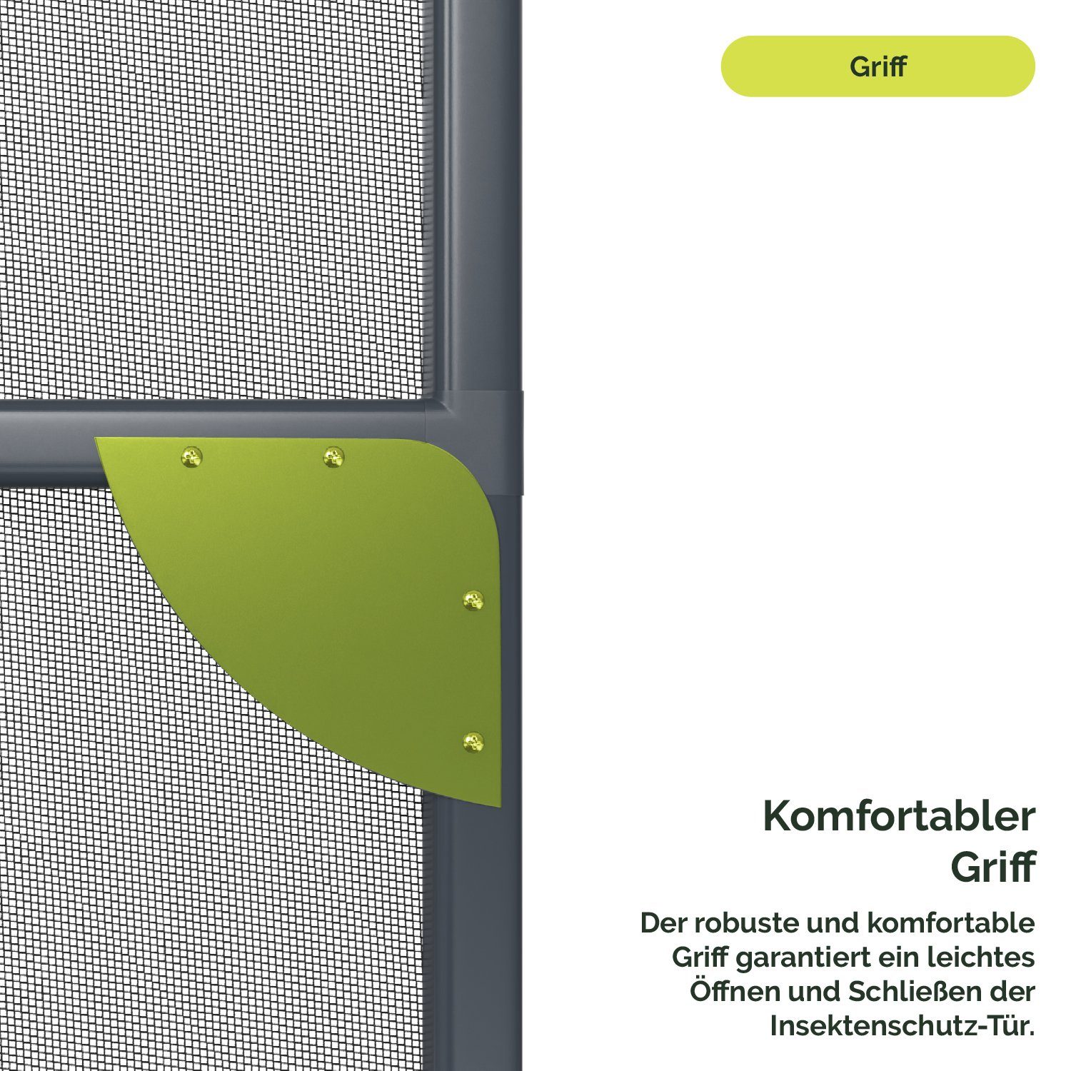 Nematek Insektenschutz-Tür Nematek® Insektenschutz Alu Rahmen System Türen bis max. 120 x 240 cm