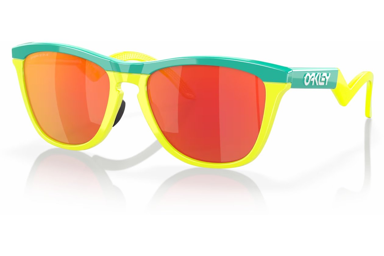 Oakley Frogskins Hybrid Celeste/ Tennis Ball Yellow - Prizm Ruby