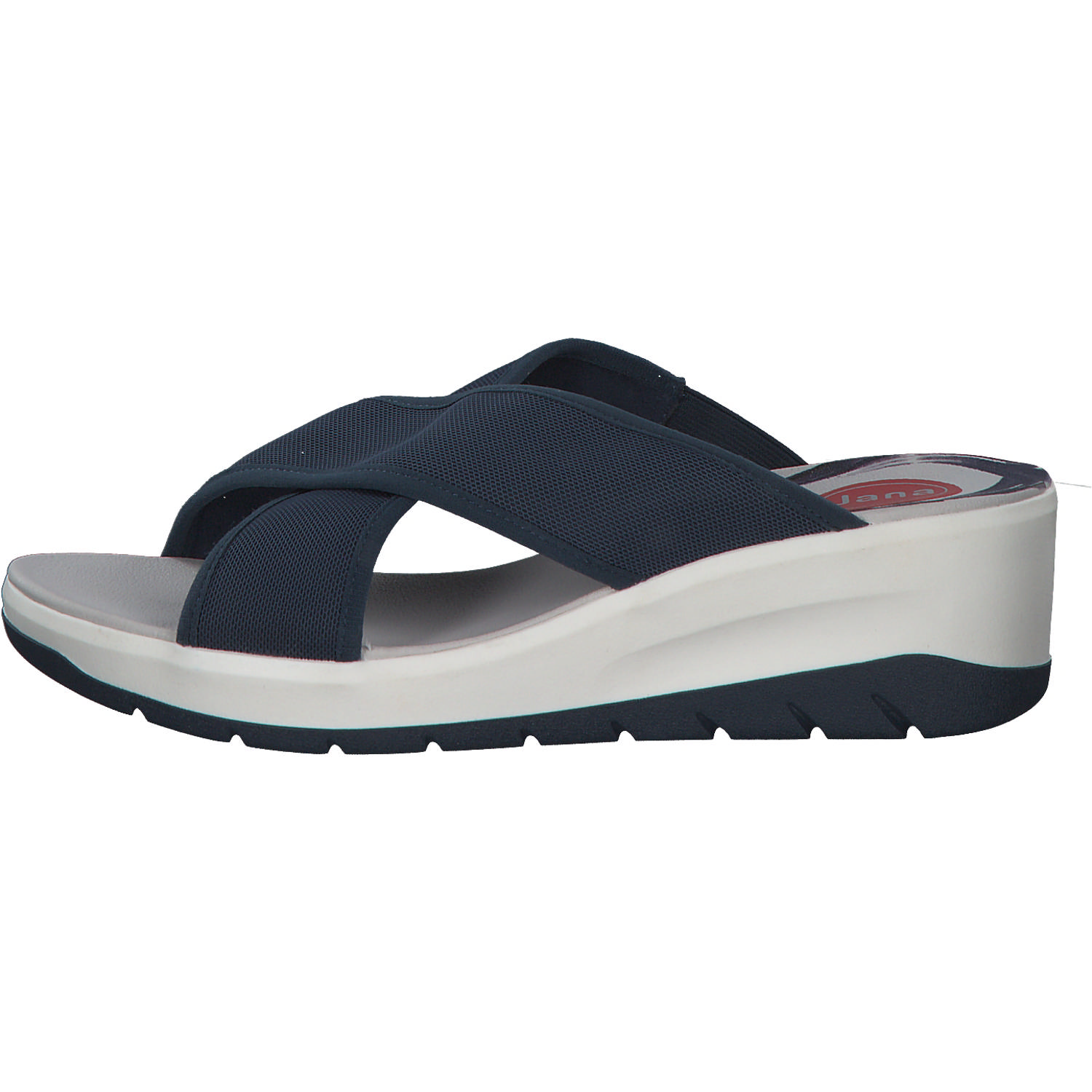 Jana Shoes 27260, Plateau-Pantoletten, Damen, navy