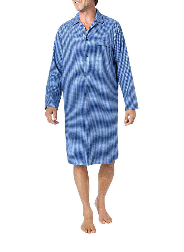 Novila, Nachthemd, Flanell, blau gemustert
