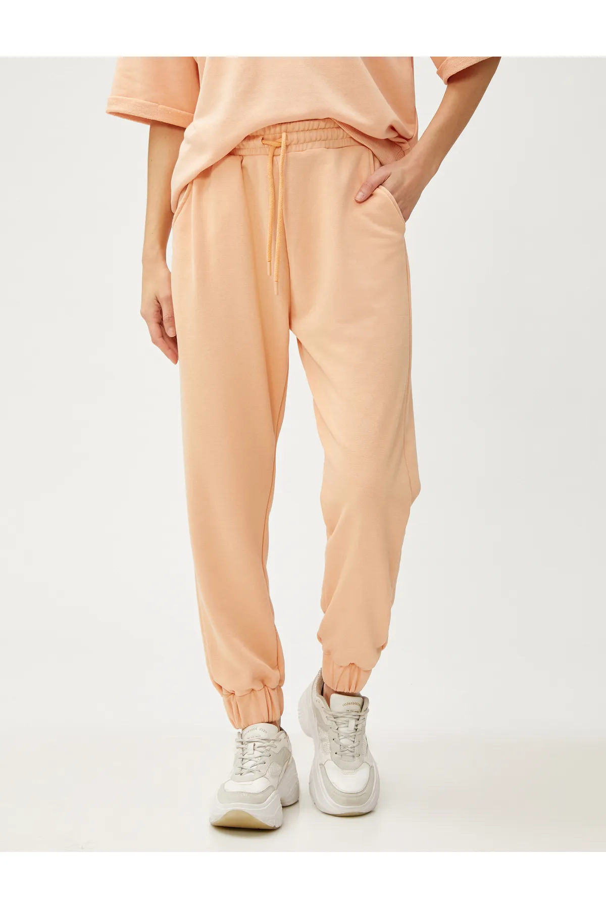 Koton  Jogger-Jogginghose mit Taschen und Bindebund