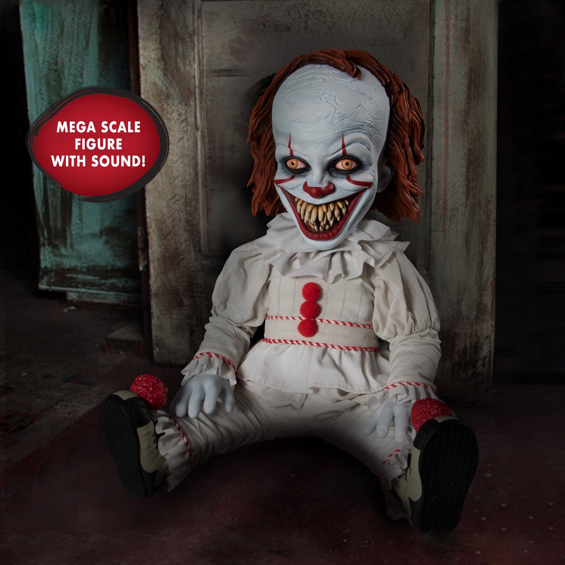 MEZCO Actionfigur Stephen Kings Es MDS MegaFigur Sinister Pennywise mit Sound