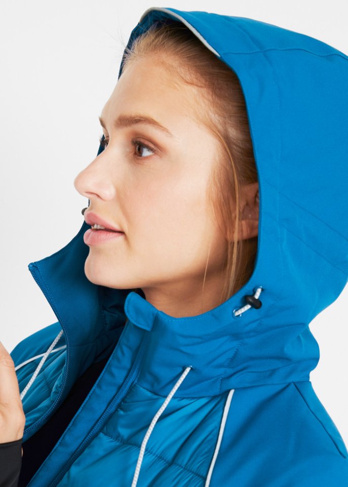 Funktions-Jacke in Hybrid-Optik