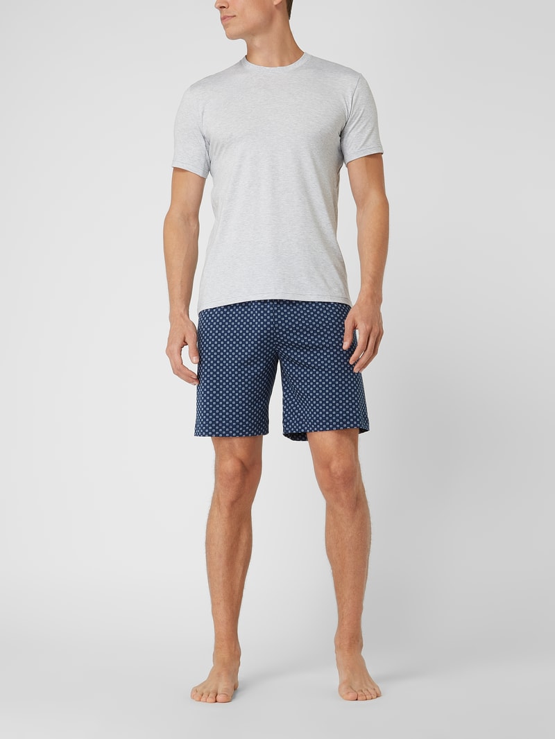Pyjama-Hose aus Baumwolle in marineblau