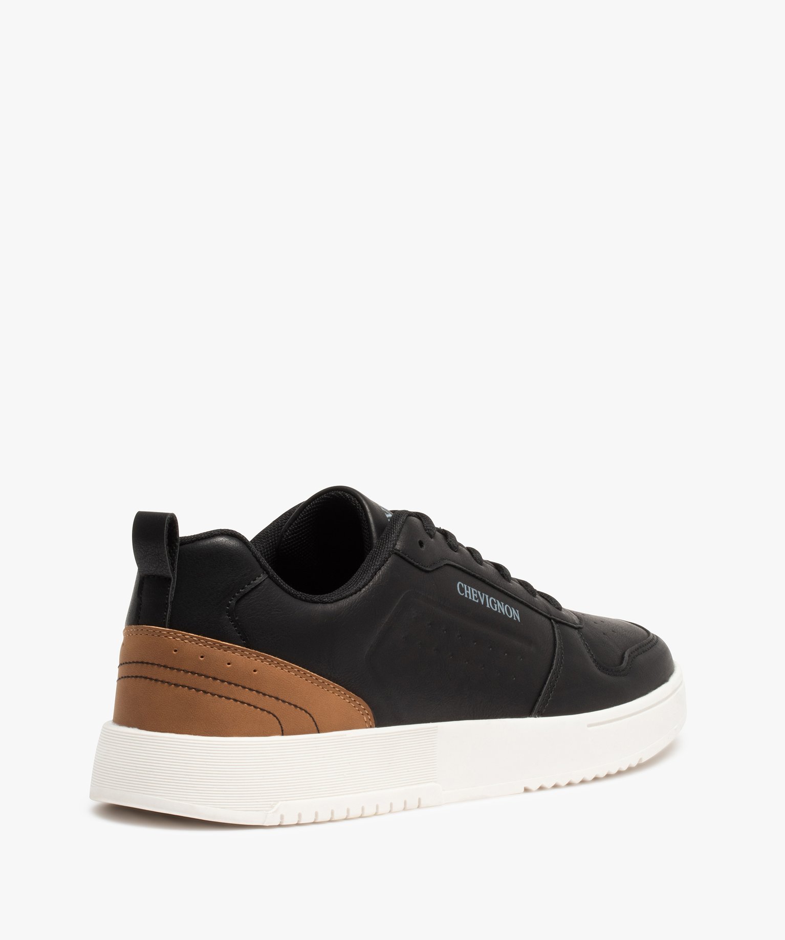 Baskets homme unies à semelle contrastante – Chevignon noir | GEMO