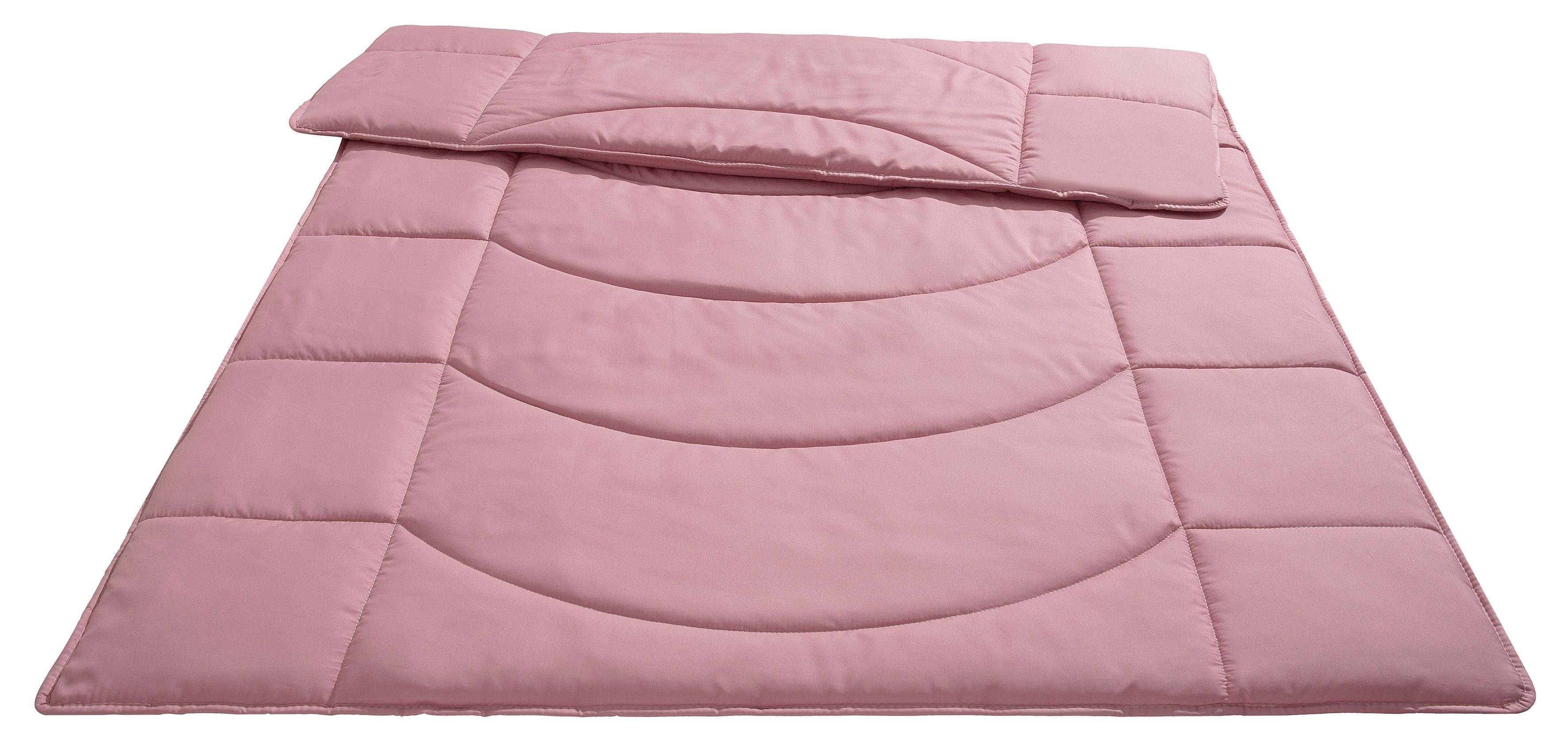 Steppbett + Kopfkissen, Microlux, my home, Füllung: 3D-Klimafaser (Bettdecke), 3D-Faserbällchen (Kopfkissen), Bezug: Microfaser-Feinbatist samtweich, Kopfkissen in 2 größen und 4 Farben (40x80, 80x80)
