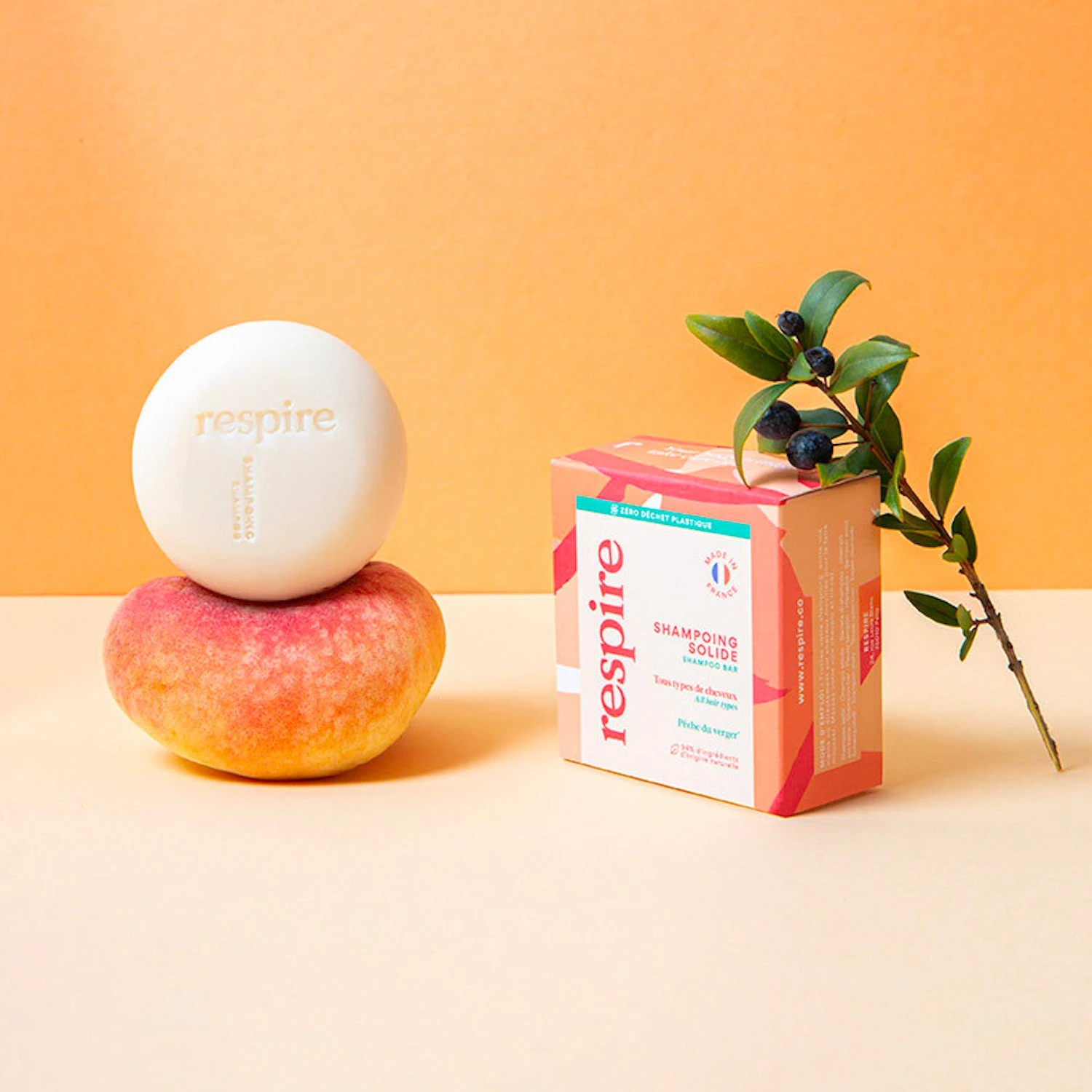 Szampon w kostce Respire Orchard Peach 75g